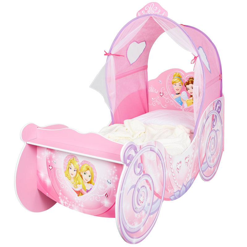 Disney Princess Carriage Toddler Bed with light up canopy Wayfair.co.uk